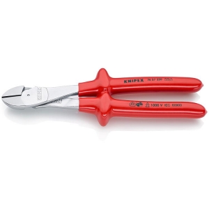 Knipex 74 07 250 Diagonal Cutter high-leverage chrome-plated 250mm dipped Insula